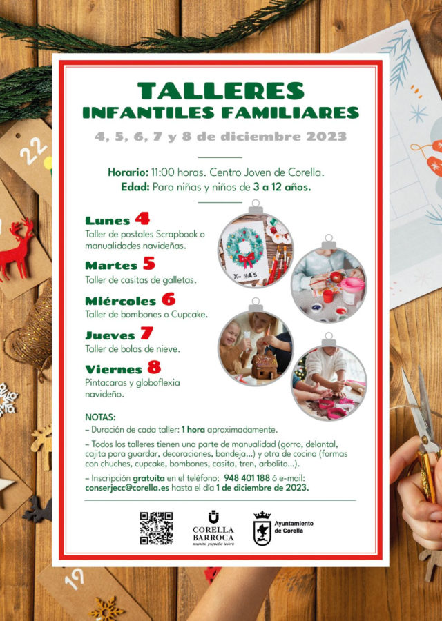 actividades culturales, talleres infantiles, talleres de navidad, planes en navarra, que hacer en el norte de españa