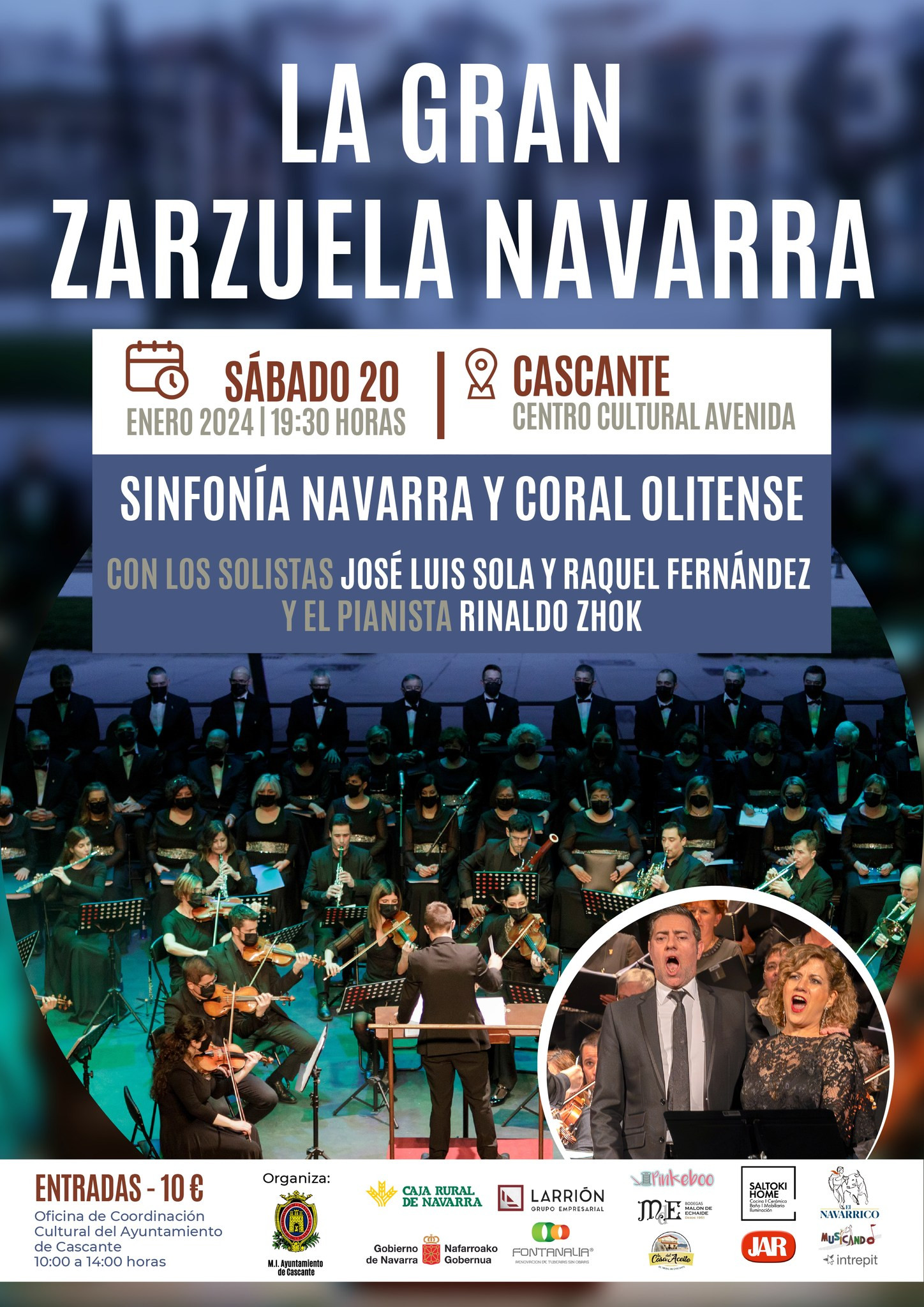actividades culturales, musica y conciertos, espectáculos, zarzuela, planes en navarra, que hacer en el norte de españa